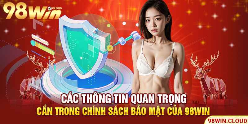 Các thông tin quan trọng cần trong chính sách bảo mật của 98win
