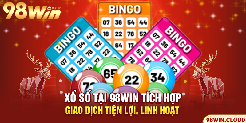 Xổ số tại 98win tích hợp giao dịch tiện lợi, linh hoạt