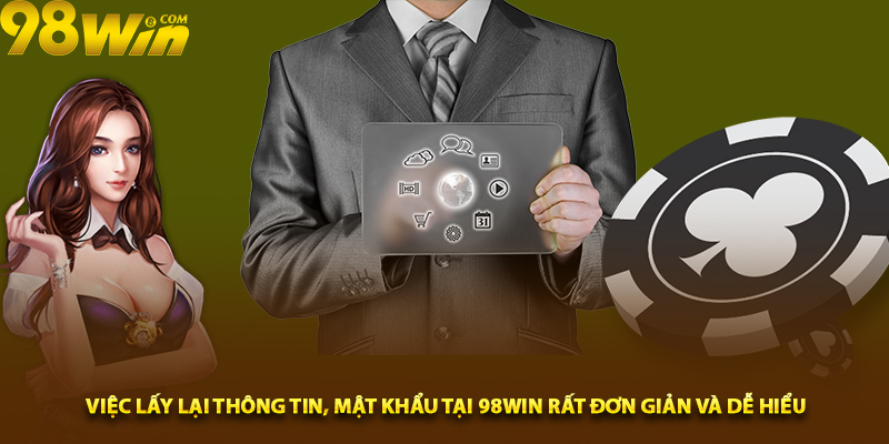 Việc lấy lại thông tin, mật khẩu tại 98win rất đơn giản và dễ hiểu